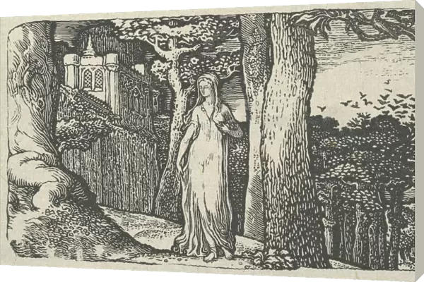 Lady with the Rooks, 1829. Creator: Edward Calvert