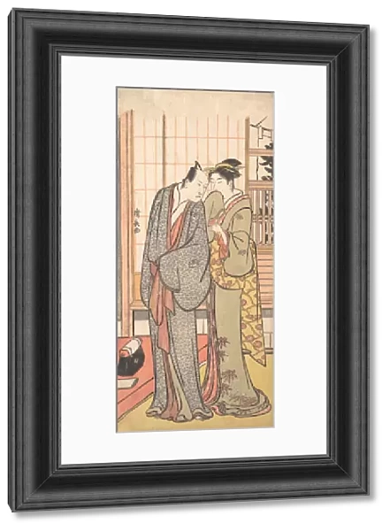 Ichikawa Yaozo III with a Lady, ca. 1785. Creator: Torii Kiyonaga