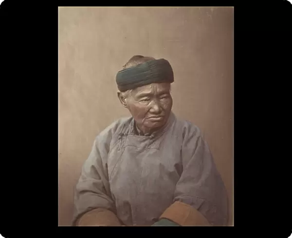 [Portrait of an Old Chinese Woman], 1870s. Creator: Baron Raimund von Stillfried