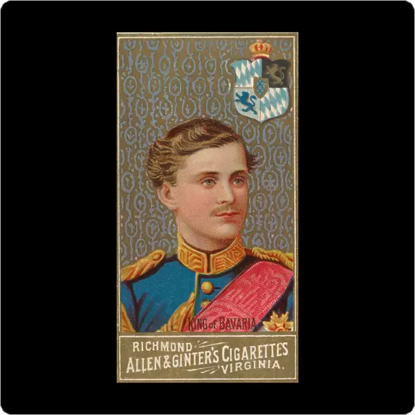 King of Bavaria, from Worlds Sovereigns series (N34) for Allen & Ginter Cigarettes