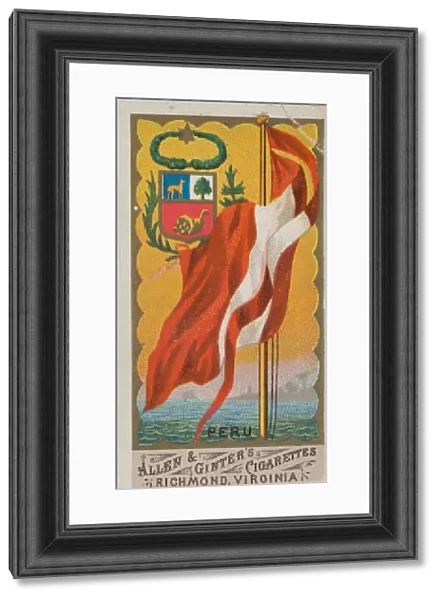 Peru, from Flags of All Nations, Series 1 (N9) for Allen & Ginter Cigarettes Brands