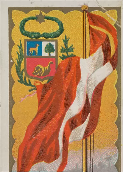 Peru, from Flags of All Nations, Series 1 (N9) for Allen & Ginter Cigarettes Brands
