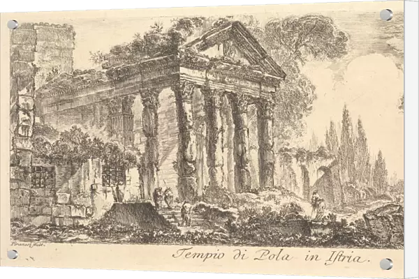 Plate 21: Temple of Pola in Istria (Tempio di Pola in Istria), ca. 1748