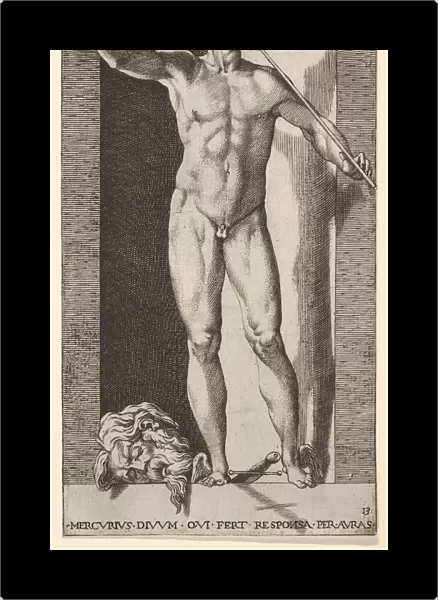 Plate 14: Mercury standing in a niche playing his pipes