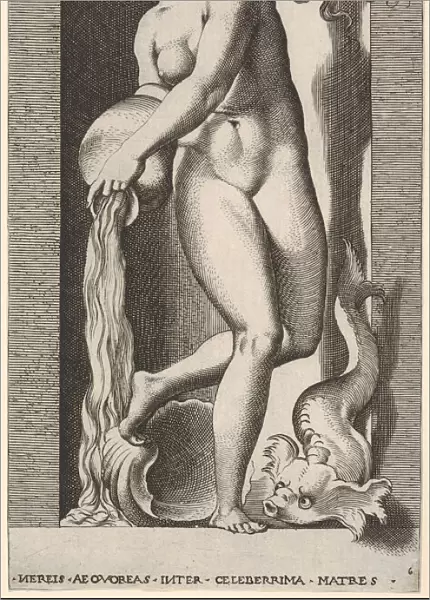 Plate 6: Thetis standing in a niche with a shell and sea creature