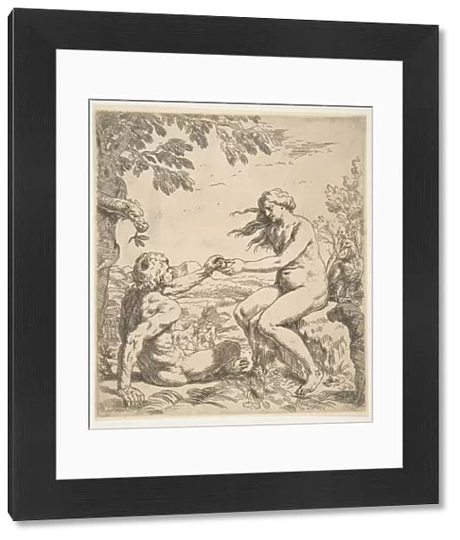 Adam and Eve, ca. 1639. Creator: Simone Cantarini
