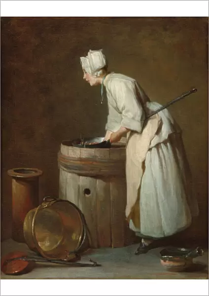 The Scullery Maid, c. 1738. Creator: Jean-Simeon Chardin