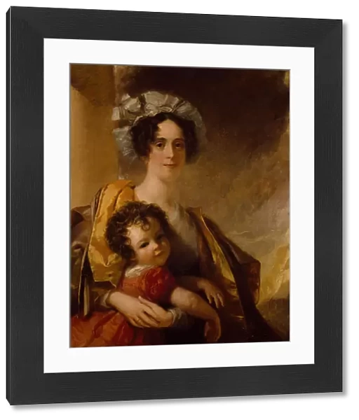 Mrs John Clerk Maxwell (nee Frances Cay) and her Son James, 1833. Creator: William Dyce