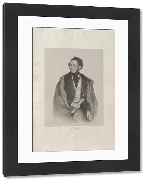Portrait of the composer and conductor Gottfried von Preyer (1807-1901), 1845