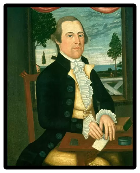 Captain Elisha Denison, c. 1790. Creators: Denison Limner, Joseph Steward