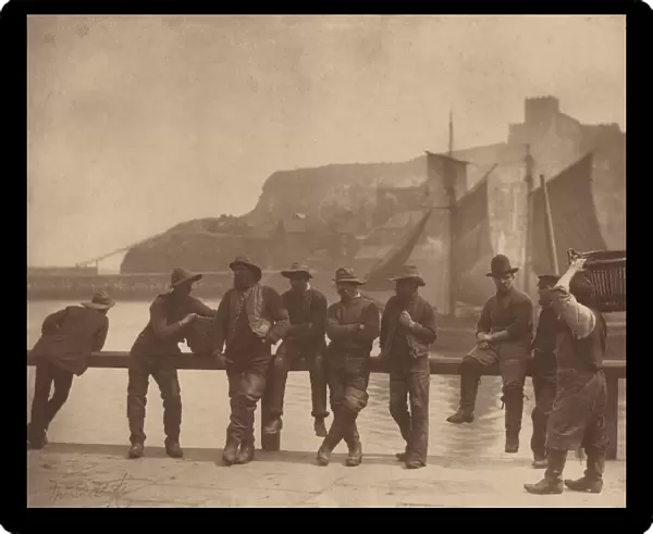Whitby Fishermen, c. 1885. Creator: Sutcliffe, Frank Meadow