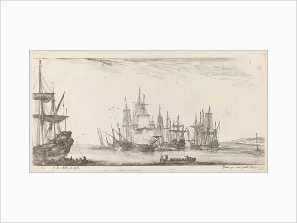 Group of Ships, 1644. Creator: Stefano della Bella