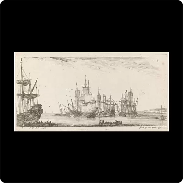 Group of Ships, 1644. Creator: Stefano della Bella