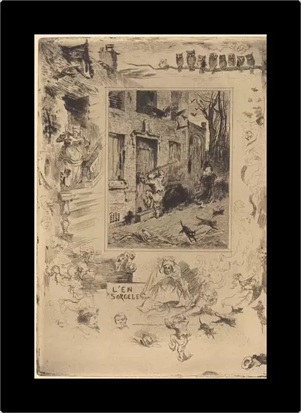La Maison Maudite (The House of the Damned), c. 1883  /  1885. Creator: Felix Hilaire Buhot