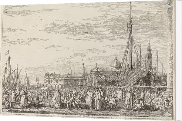 The Market on the Molo, c. 1735  /  1746. Creator: Canaletto