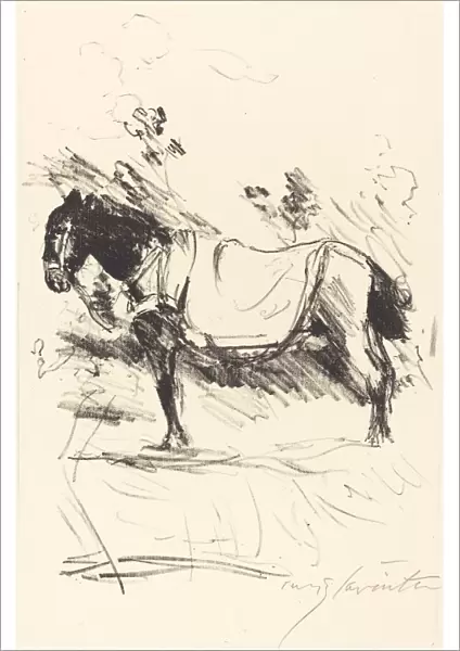 Reitpferd (Riding-Horse), 1916. Creator: Lovis Corinth