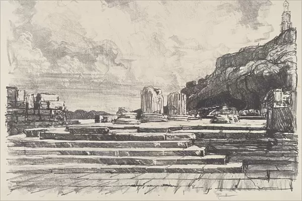 Eleusis, the Pavement of the Temple, 1913. Creator: Joseph Pennell
