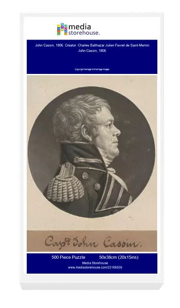 John Cassin, 1806. Creator: Charles Balthazar Julien Fevret de Saint-Memin