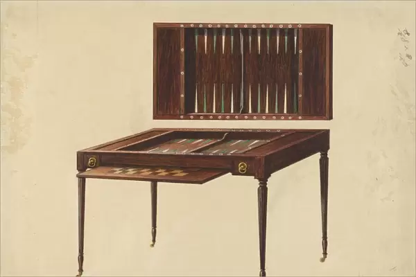 Gaming Table, 1935  /  1942. Creator: Ferdinand Cartier