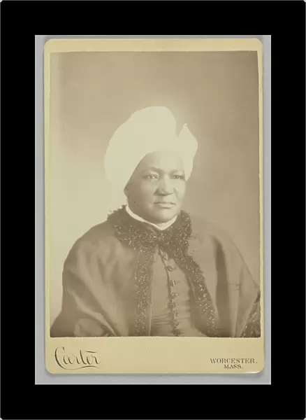 Cabinet card of Sarah Ann Blunt Crozley, November 1884. Creator: Carter