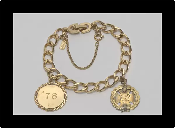 Omega Psi Phi Colonel Charles E. Young Service medal and bracelet, 1934; 1978