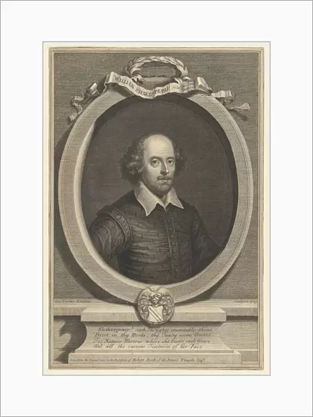William Shakespeare, 1719. Creator: George Vertue