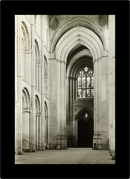 Ely Cathedral: Nave, Arches at West End, 1891. Creator: Frederick Henry Evans