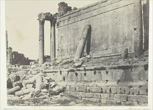 Baalbeck (Heliopolis), Temple De Jupiter, Facade Orientale;Syrie, 1849  /  51