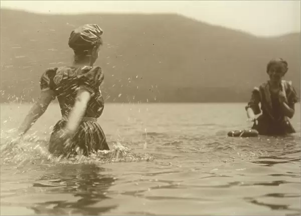 Emmy and Selma, Lake George, 1899. Creator: Alfred Stieglitz