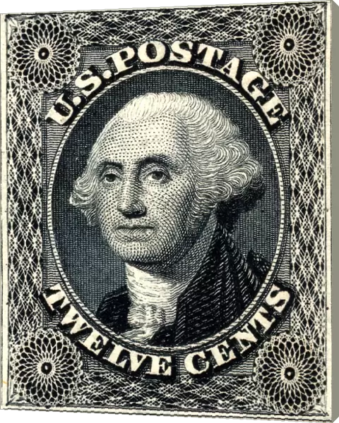 12c Washington trial color card proof, 1881. Creator: American Bank Note Company