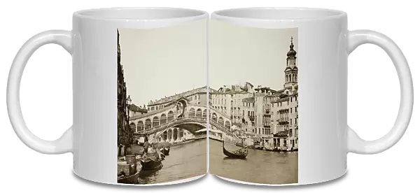 Untitled (93), c. 1890. [Rialto Bridge, Venice]. Creator: Unknown