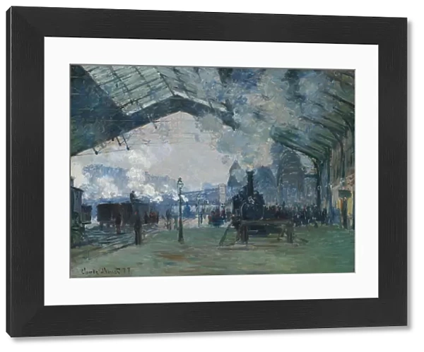 Arrival of the Normandy Train, Gare Saint-Lazare, 1877. Creator: Claude Monet