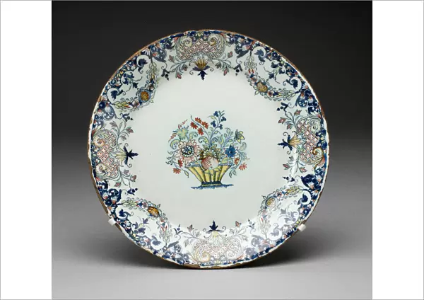 Plate, Rouen, c. 1770. Creator: Rouen Potteries