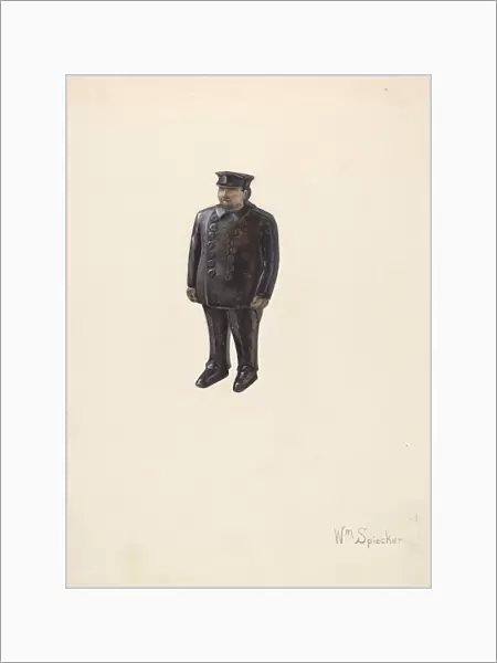 Bank: Policeman, c. 1937. Creator: William Spiecker