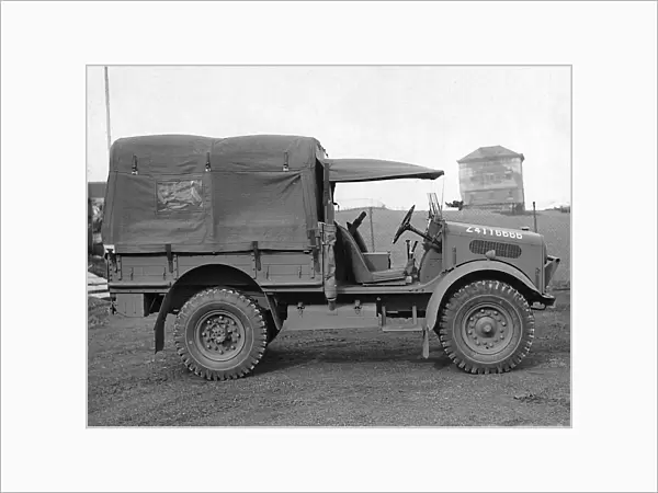 1940 Bedford MWT 15cwt gun tractor. Creator: Unknown
