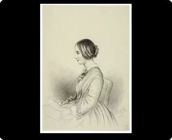 Portrait of Selina (Quin) Markham, 1850. Creator: Elizabeth Murray