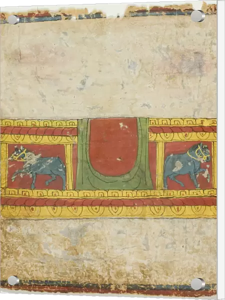Horse Throne, from a Set of Initiation Cards (Tsakali), 14th  /  15th century