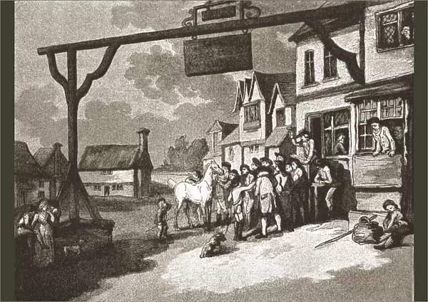 A Trip to Brighton a Hundred Years Ago;'The George'at Crawley, c1788, 1888. Creator: Unknown