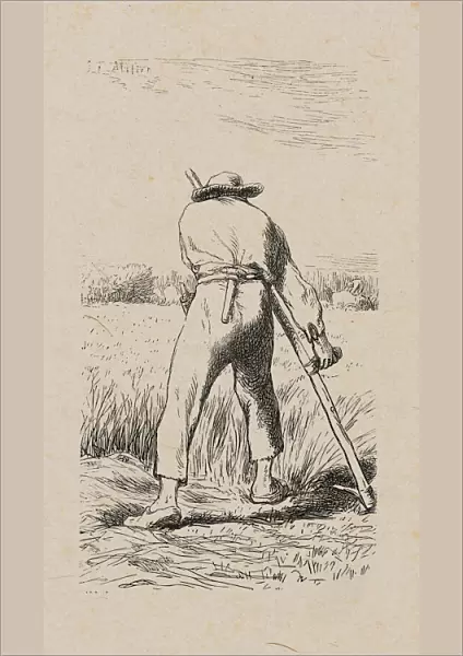 Mower, 1853, after drawing made in 1852. Creator: Jacques-Adrien Lavieille