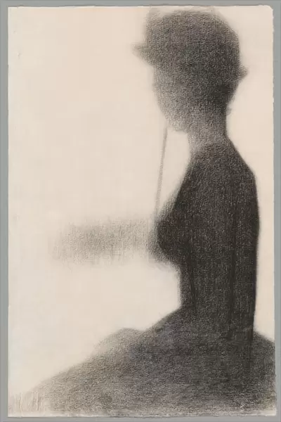 Seated Woman with a Parasol (study for La Grande Jatte), 1884  /  85. Creator: Georges-Pierre Seurat