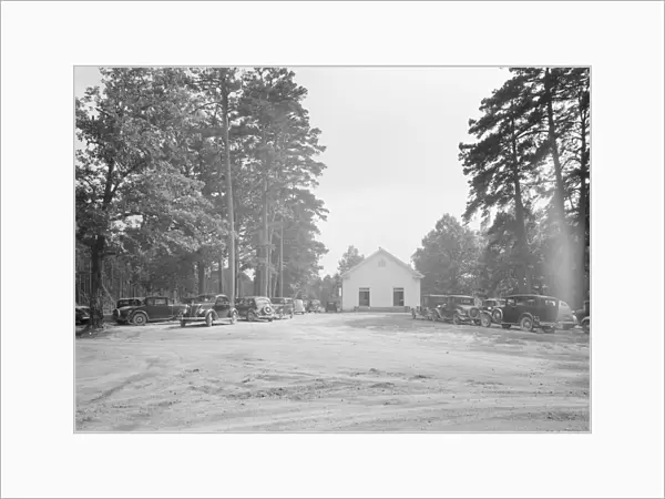 Wheeleys Church and grounds, Person County, North Carolina, 1939. Creator: Dorothea Lange