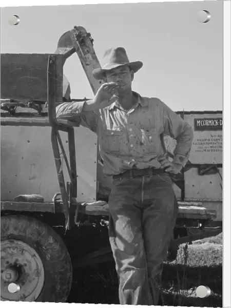 George Cleaver who is trying to develop 177 acres of raw land, Malheur County, Oregon, 1939. Creator: Dorothea Lange