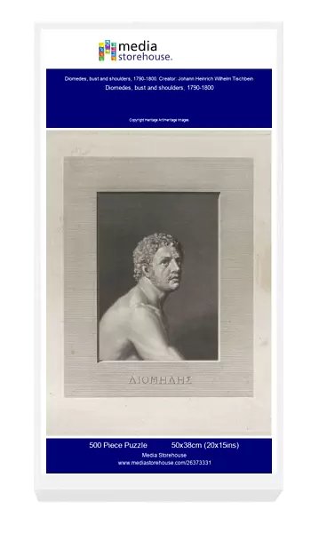 Diomedes, bust and shoulders, 1790-1800. Creator: Johann Heinrich Wilhelm Tischbein