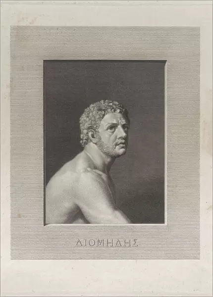 Diomedes, bust and shoulders, 1790-1800. Creator: Johann Heinrich Wilhelm Tischbein