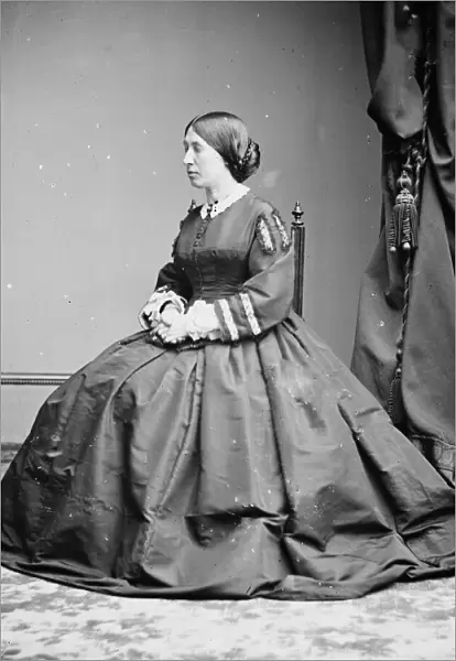 Mrs. U. S. Grant, between 1855 and 1865. Creator: Unknown
