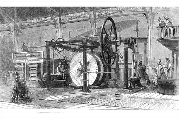 The International Exhibition: Samuelson's machinery for crushing and grinding linseed... 1862. Creator: Unknown