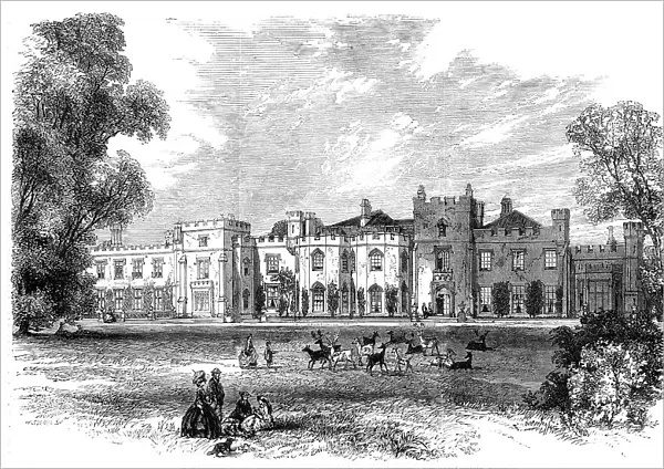 Panshanger House, Hertfordshire, the seat of Earl Cowper, 1862. Creator: Unknown