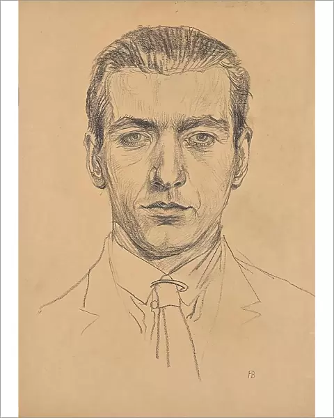 Portrait of Franz Barwig the Younger, around 1921. Creator: Franz Barwig the Elder