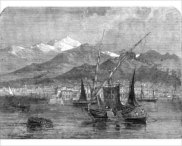 Patras, the seat of the provisional government at the beginning of the revolution in Greece, 1862. Creator: Unknown