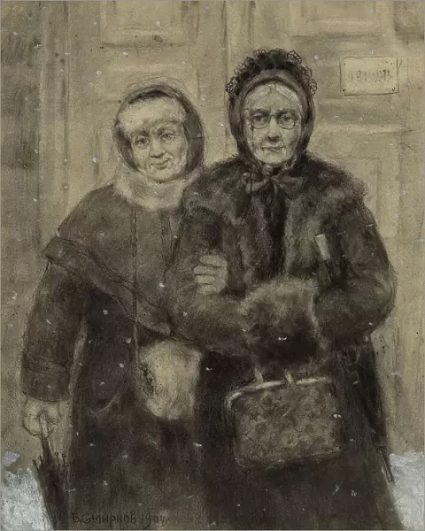 Irkutsk Noble Women, School Friends, 1904. Creator: Boris Vasilievich Smirnov